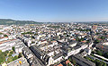 360° Foto von der Aussicht auf die Stadt Linz, fotografiert von der Spitze des Linzer Dom